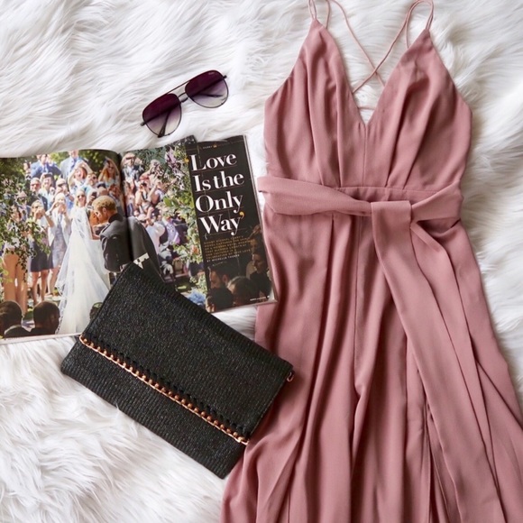 JUST IN!!! ACADIA MAUVE SURPLUS WRAP JUMPSUIT - Picture 7 of 8